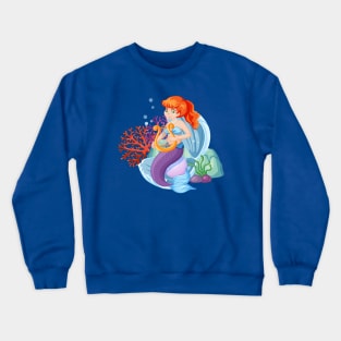 Mermaid Cartoon Crewneck Sweatshirt